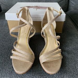 Jessica Simpson Gold shoes